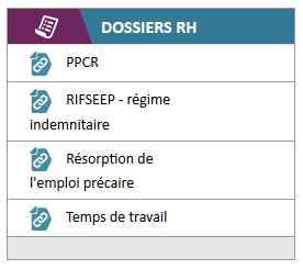 portlet dossiers RH