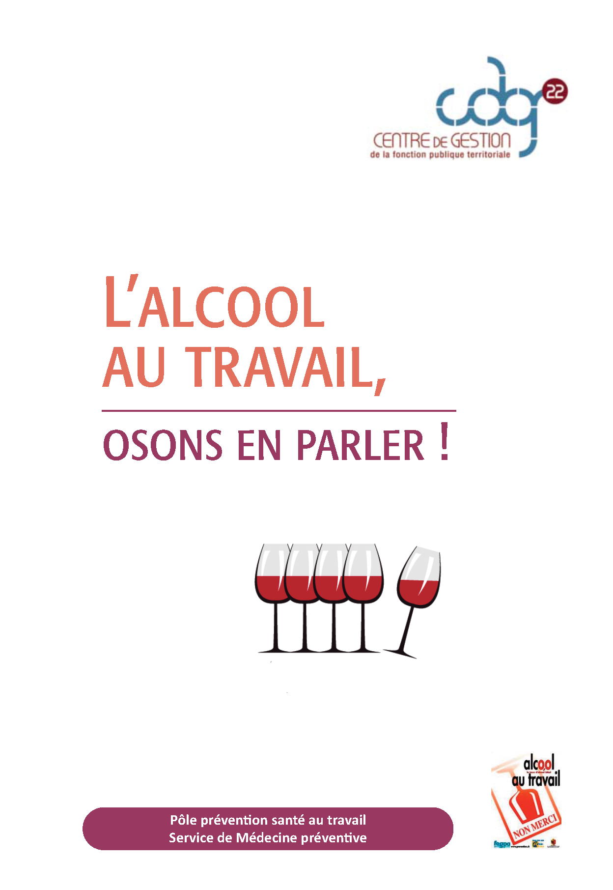 Plaquette CDG 22 Alcool 2018