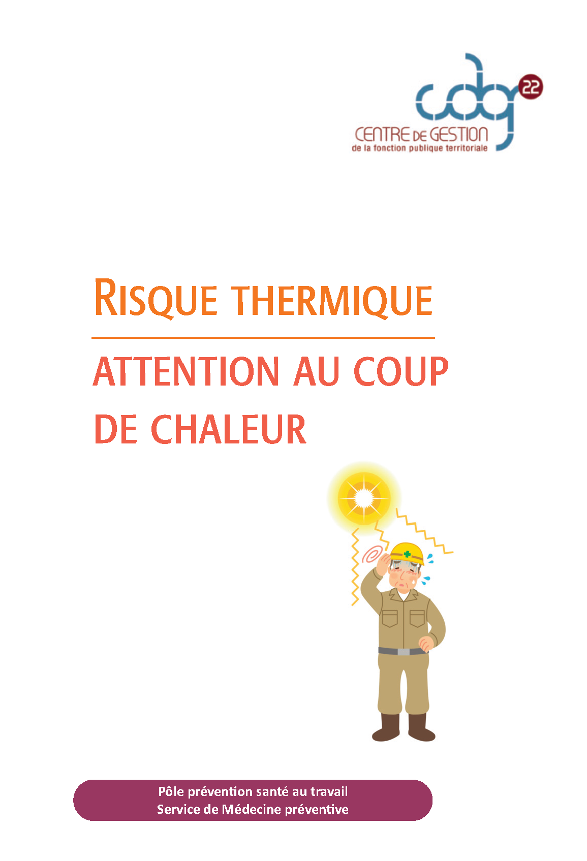 Plaquette CDG 22 Coupchaleur Canicule