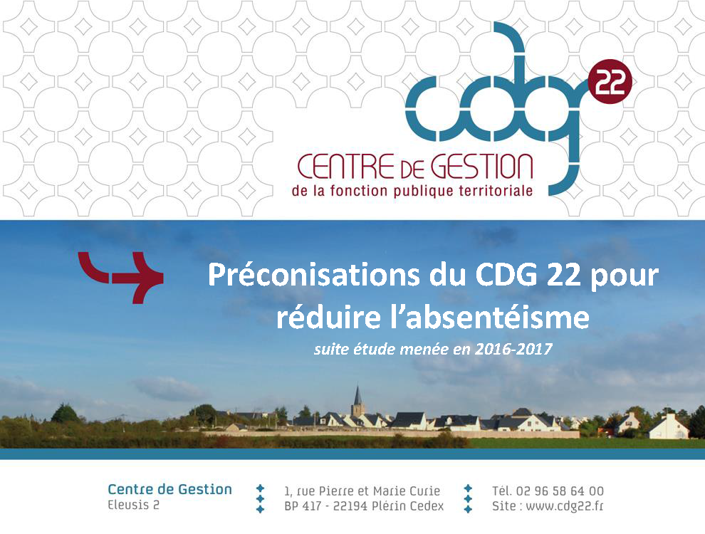 Réunion d'information L'accident de travail avril 2018 - 4 Réduire Absentéisme Diapo Pochette Page 01