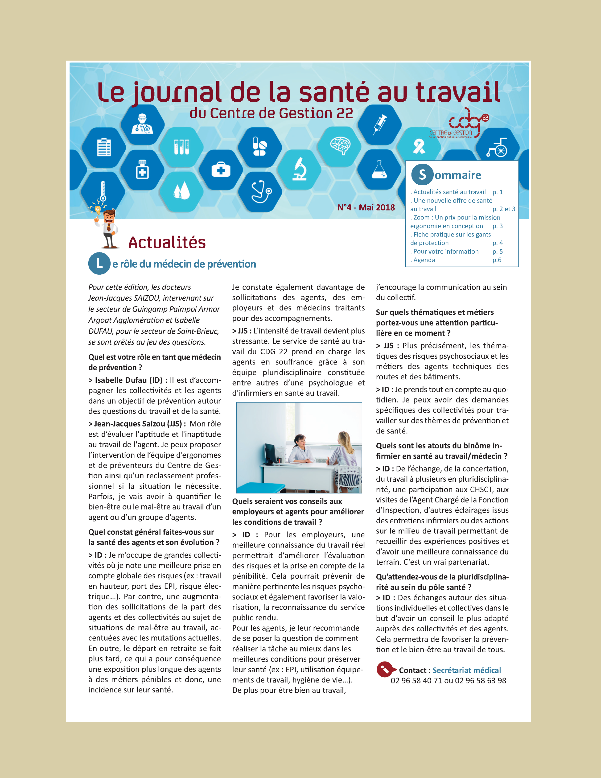 Journal Sante CDG22 Mai2018 Visuel