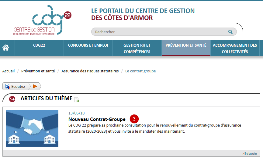 Le contrat groupe - situation 2