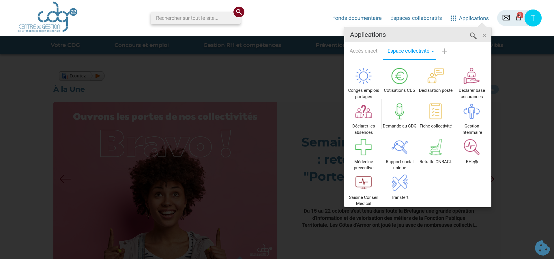 refonte site web - applications externe connecté