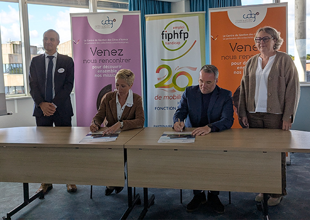 Pour plus d'inclusion dans la FPT : signature de la convention avec le FIPHFP
