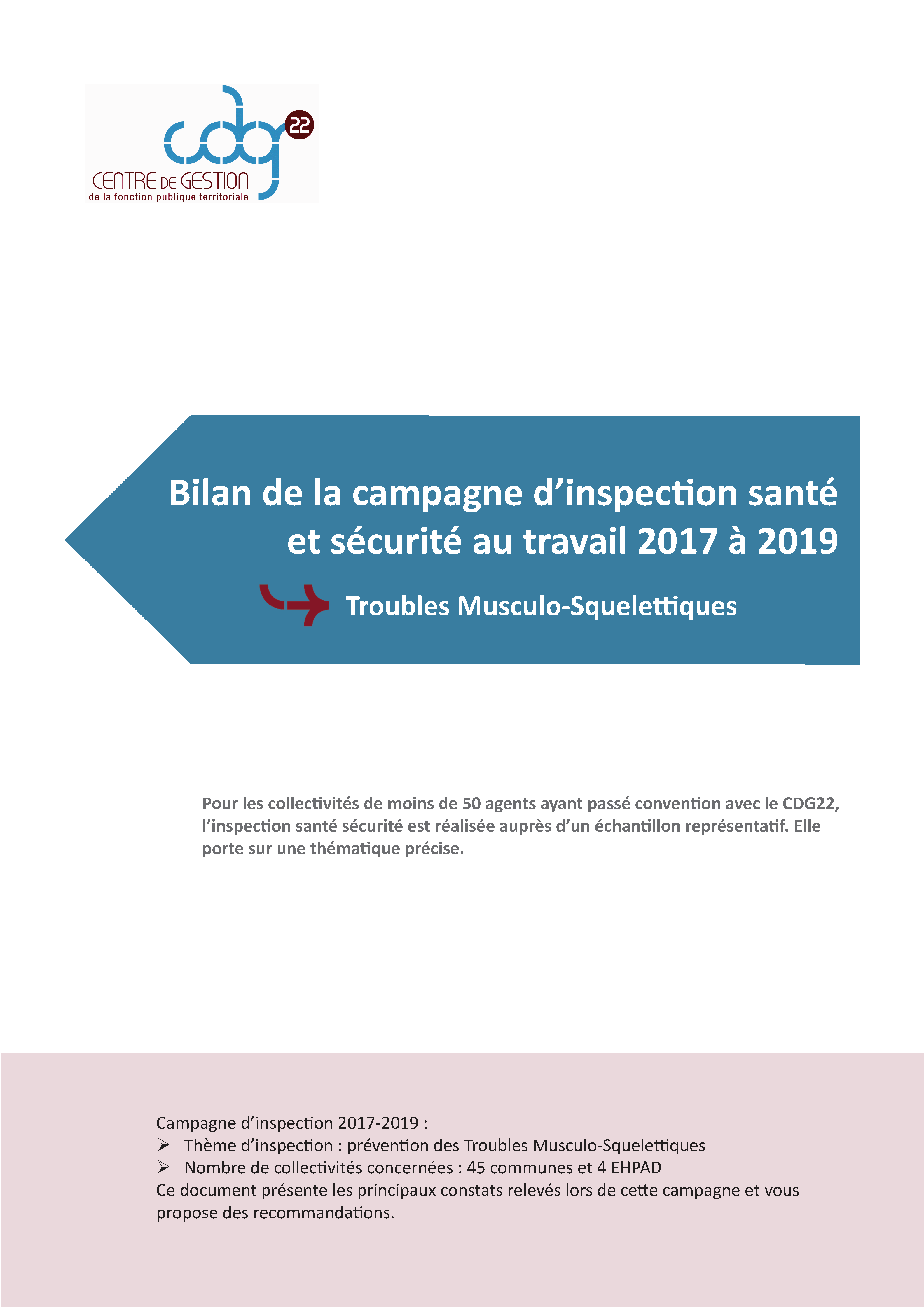 Visuel CDG 22 - Bilan inspection - Prévention des TMS