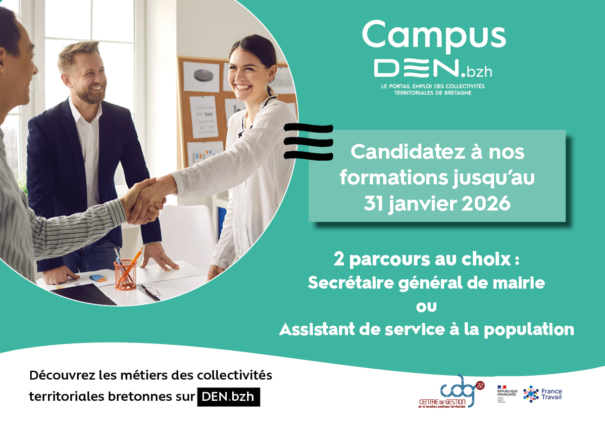 Campus DEN.bzh : un tremplin vers l'emploi dans la Fonction Publique Territoriale