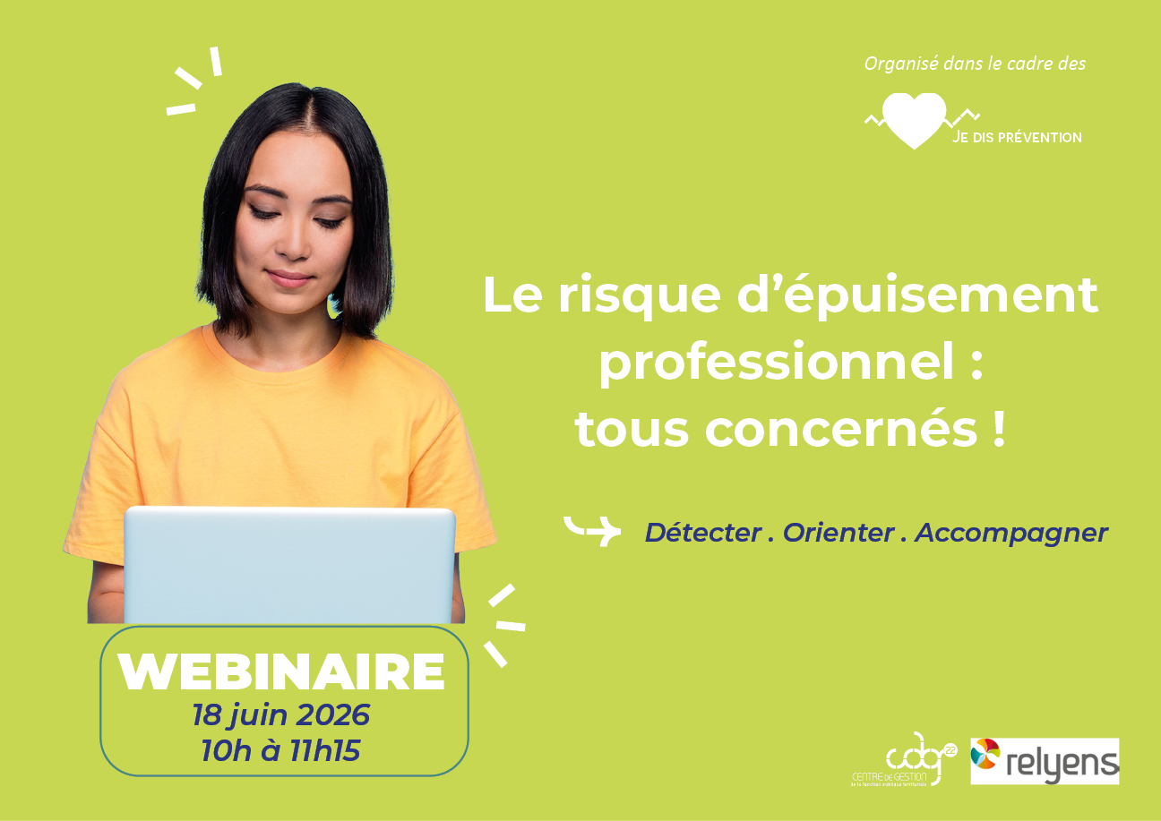 Webinaire : Le risque d'épuisement professionnel, tous concernés !